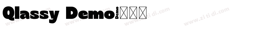 Qlassy Demo字体转换